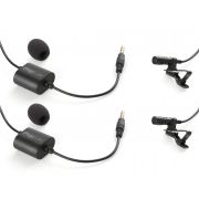 Par de microfones de lapela para Smartphone ou Tablet | IK Multimedia | iRig Mic Lav 2 Pack