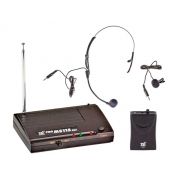 Sistema de microfone sem fio VHF | Microfone transmissor Lapela e Headset | TSI | MS115 CLI-VHF