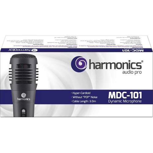 Microfone Dinâmico Super-cardioide Com Fio Harmonic Mdc101