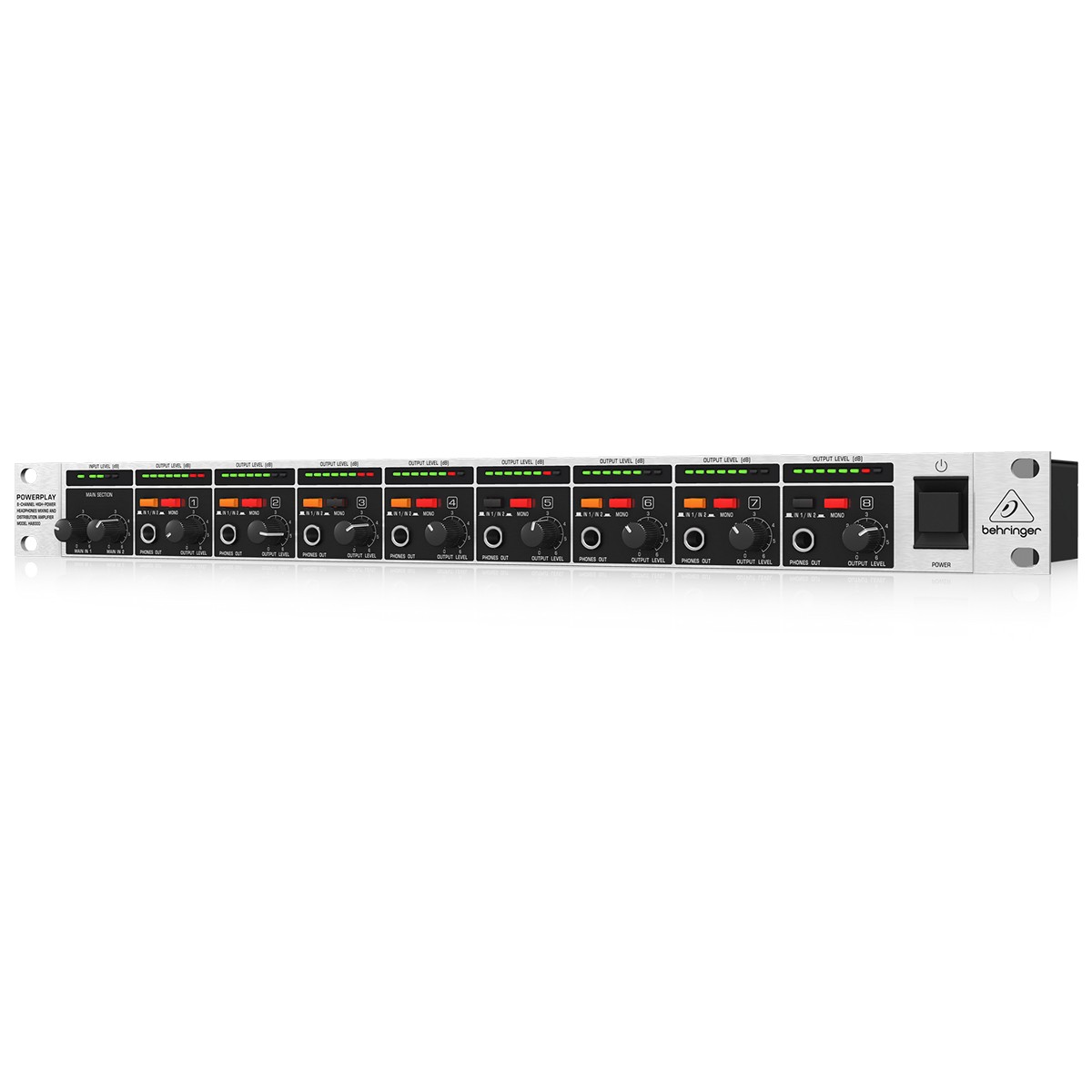 Amplificador para Fone com 8 canais BEHRINGER HA8000