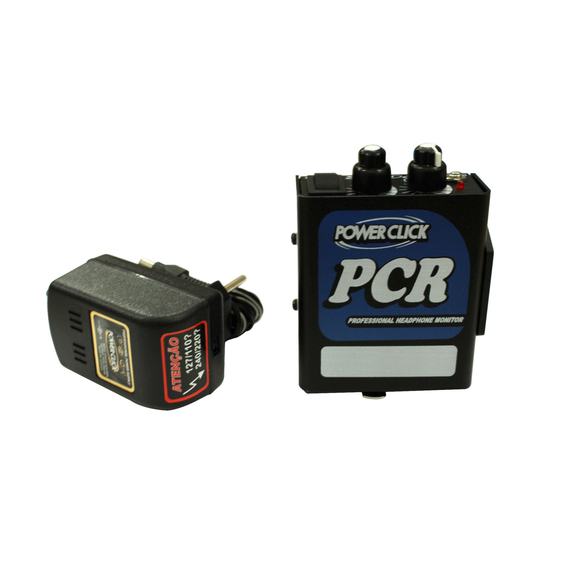 Amplificador para fone com In / Out XLR | Bateria 9v ou Fonte Bivolt já inclusa | Power Click | PCR