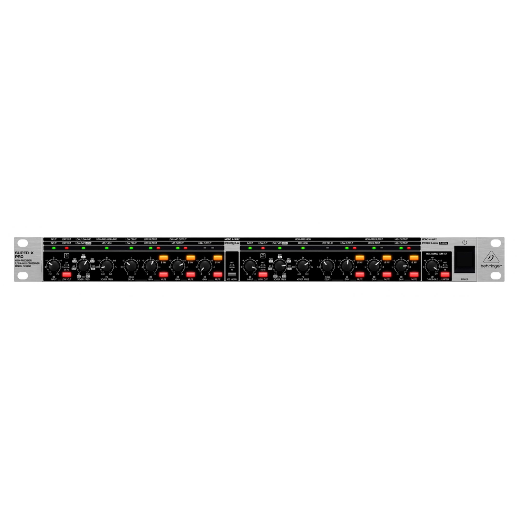 Crossover de audio para até 4 vias Behringer CX3400
