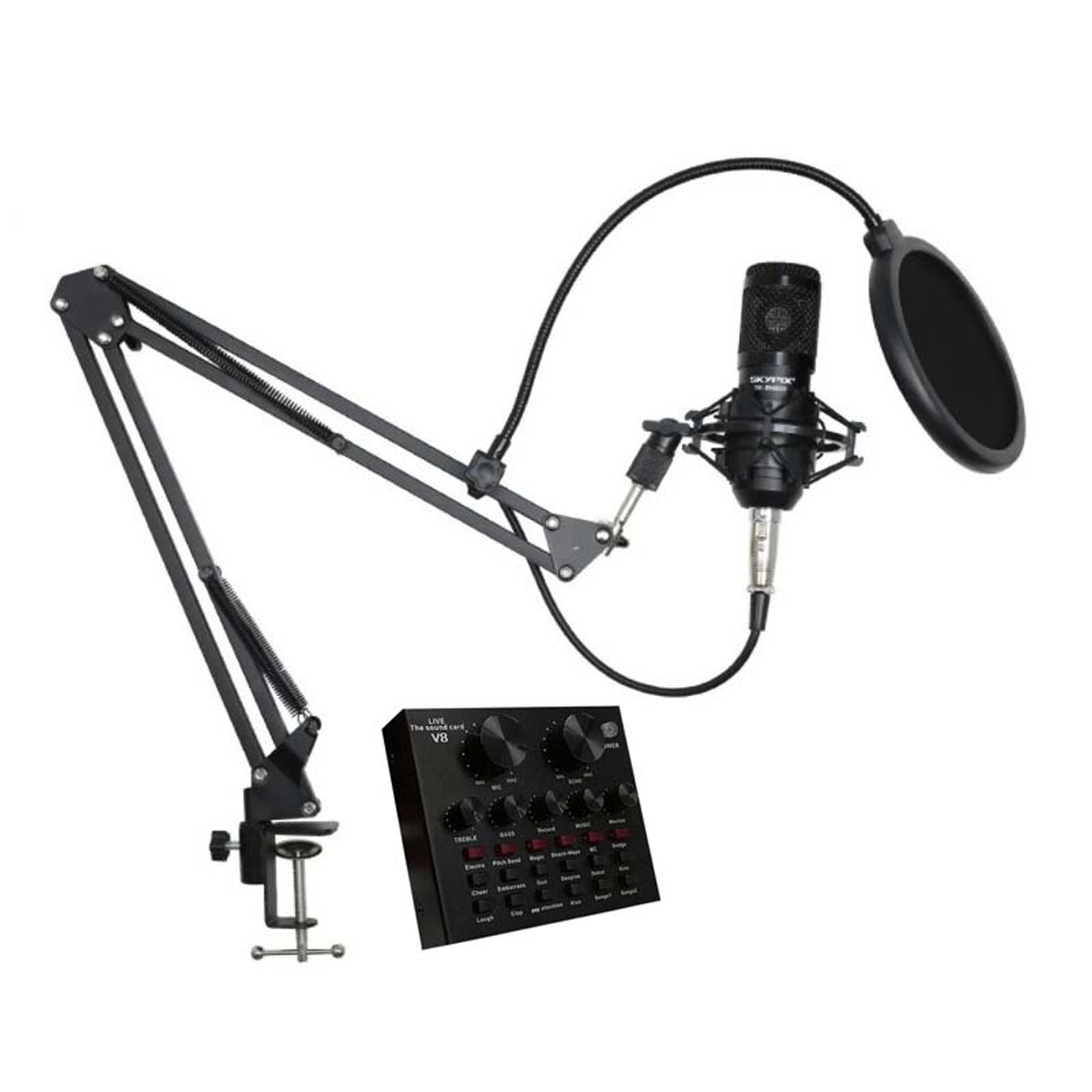 Kit Microfone, Interface e Suporte SKYPIX SK-BM800V8