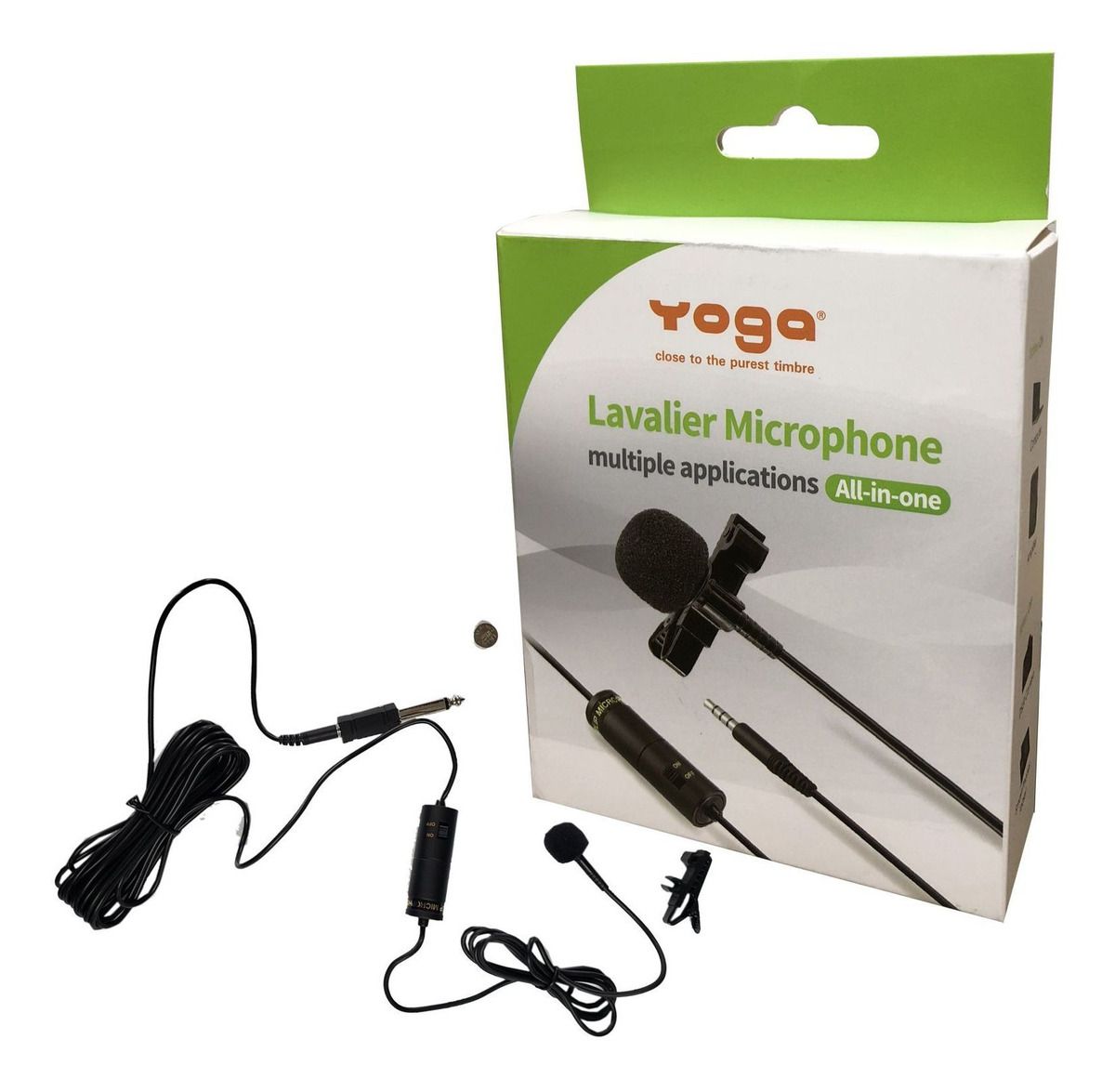 Microfone de lapela com fio para Smartphone Celular | Yoga | YTM-012