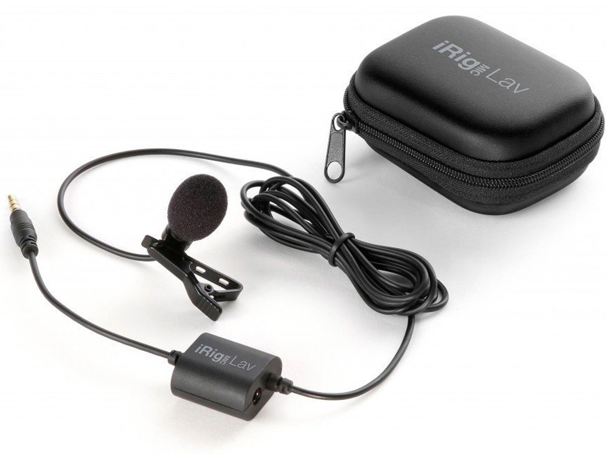 Microfone de lapela para Smartphone com saída para fone de ouvido | iRig Mic Lav | IK Multimedia