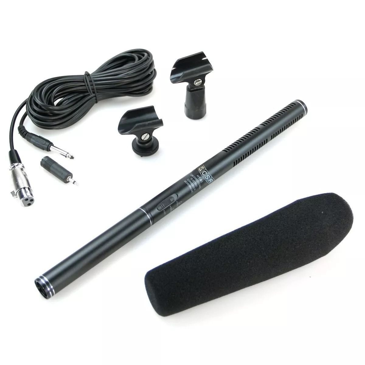 Microfone Shotgun 36cm condensador ulta cardioide CSR HT81
