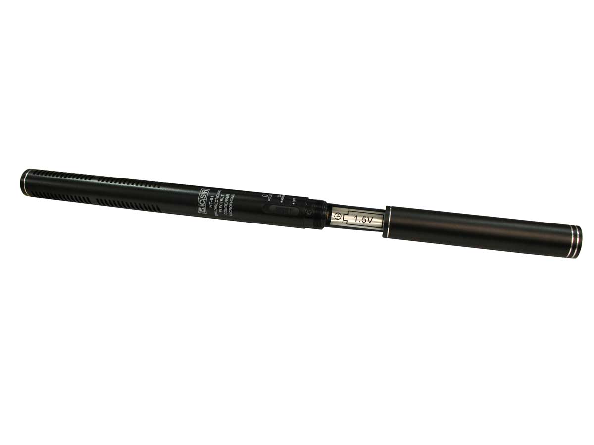 Microfone Shotgun 36cm condensador ulta cardioide CSR HT81