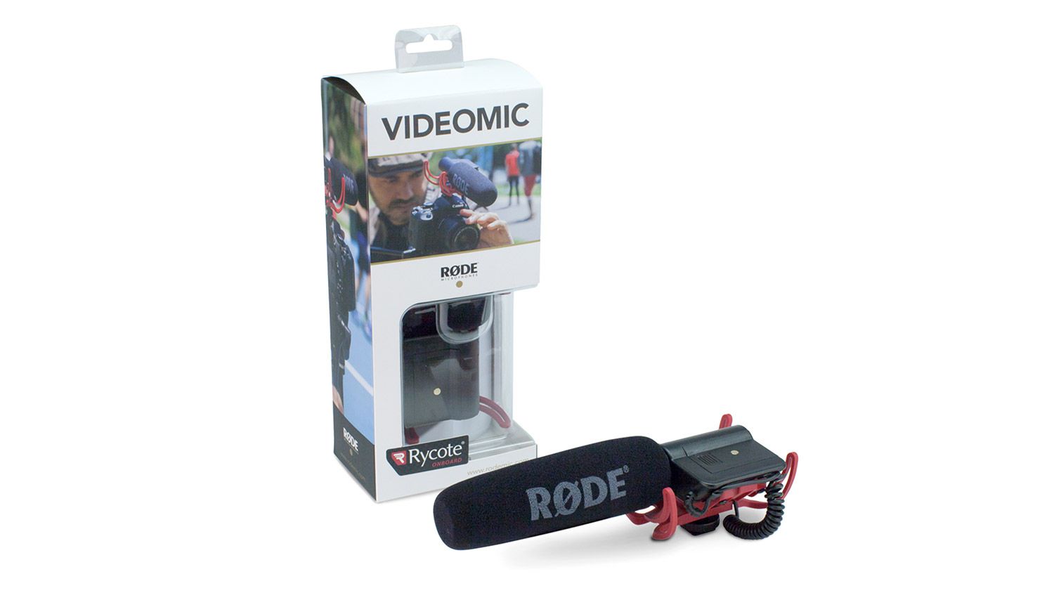 Microfone shotgun condensador profissional para câmeras de vídeo e gravadores com suspensão Rycote | RODE | VideoMic