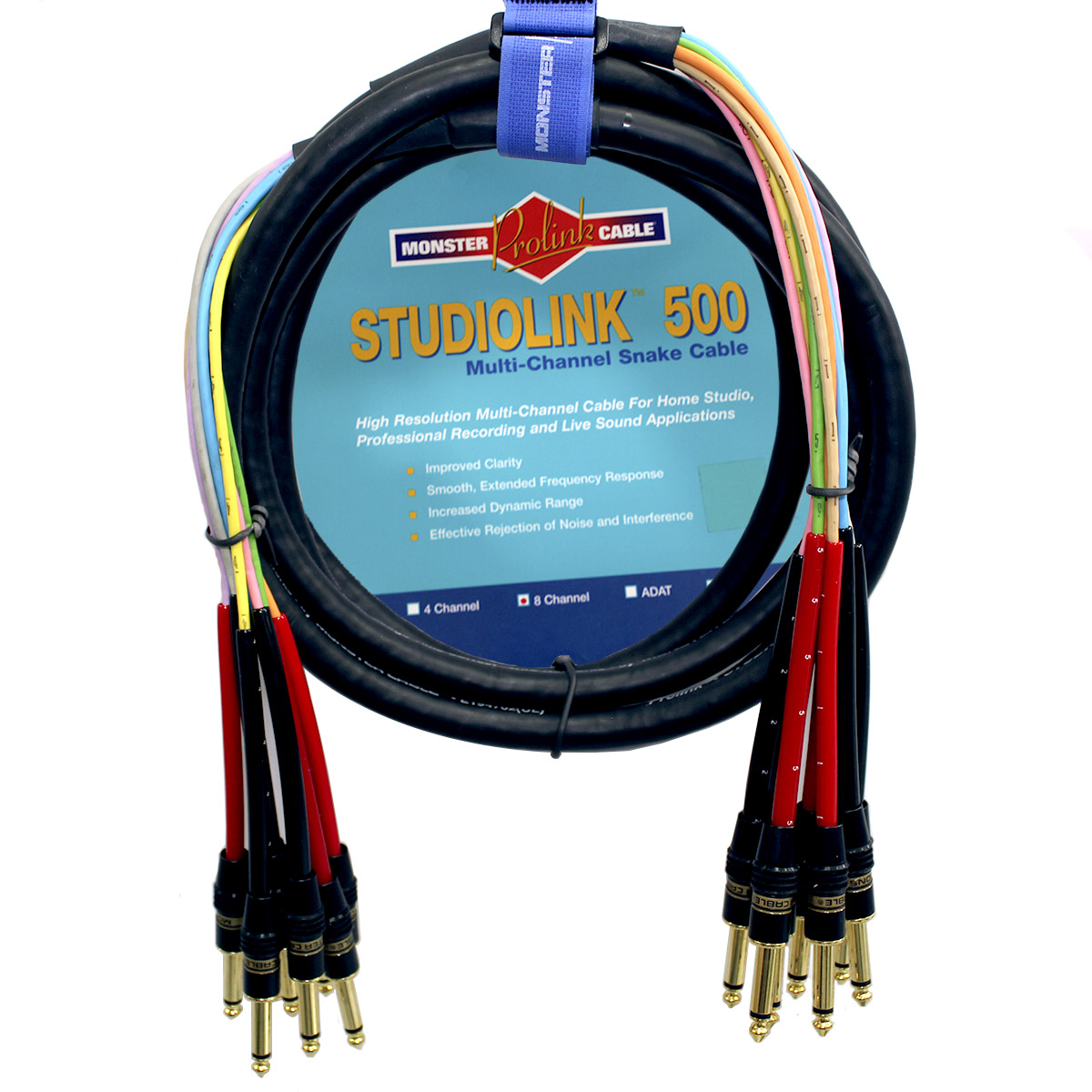 Multicabo 8 vias P10 TS Monster Cable SL500-S8-M-1