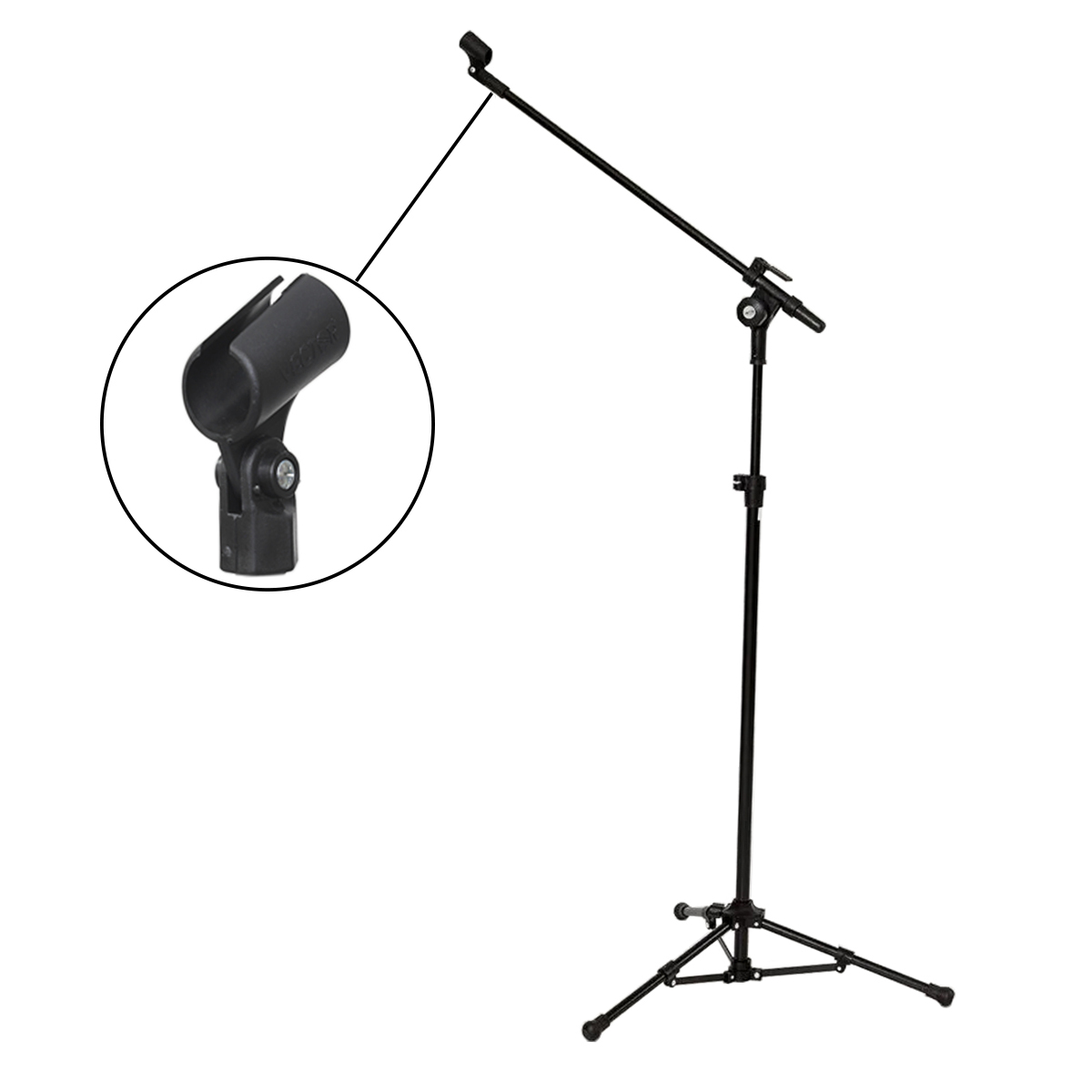 Pedestal Microfone + Cachimbo 2,10m Vector PMV01PSHT
