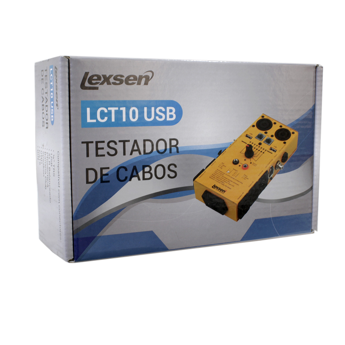 Testador de Cabos com 10 conectores LEXSEN LCT10USB