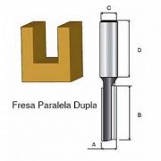 Fresa Paralela Dupla 1/4" X 3/8" D-01404 - Makita