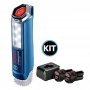 Kit Lanterna a Bateria GLI 12V-300 SB Bosch + 2 Baterias 12V 2.0ah + Carregador Bivolt