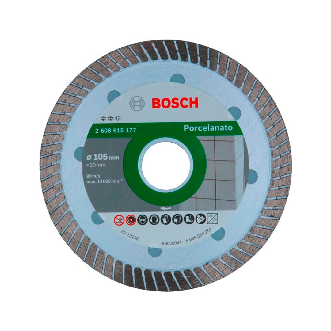 Disco Diamantado 4.3/8" Porcelanato Turbo Extra Fino Expert Bosch - 2608615177