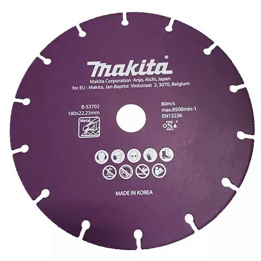 Disco Diamantado para Corte Metal 180mm B-53702- Makita