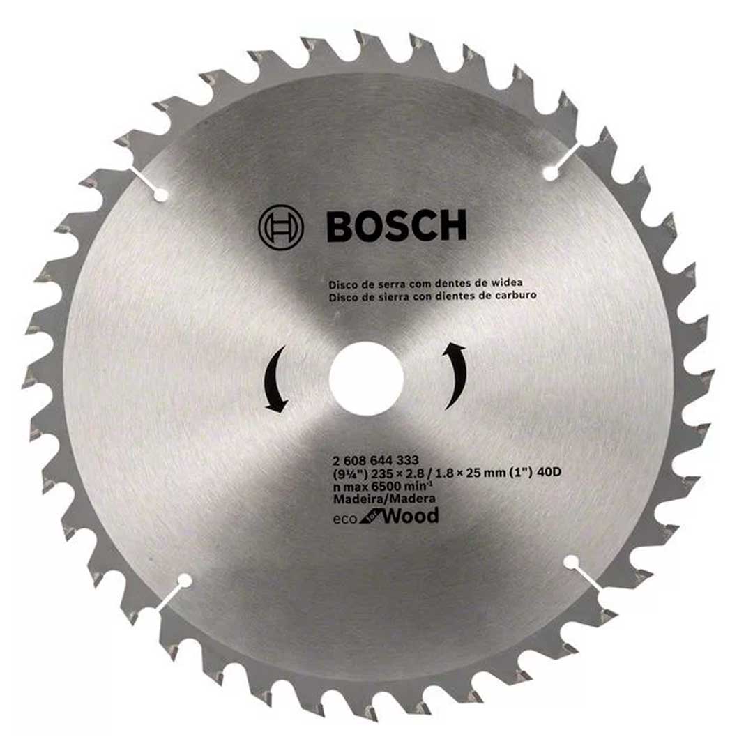 Disco De Serra Circular 235mm 9-1/4 40d ECO Bosch 2608644333