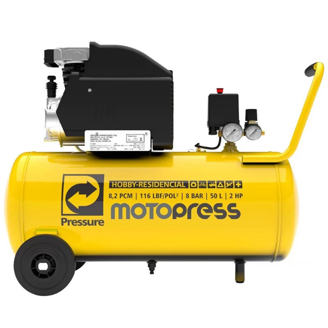 Motocompressor Pressure Motopress 8,2/50L 2HP Mono 220v
