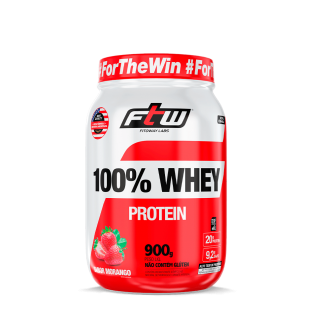 100% Whey protein - morango - 900g