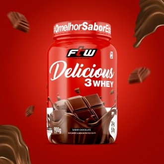 Delicious 3Whey Chocolate 900g - FTW