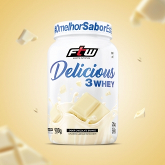 Delicious 3Whey Chocolate Branco 900g - FTW - d3w1