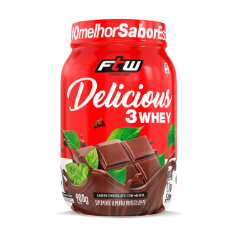 Delicious 3Whey - chocolate com menta - 900g