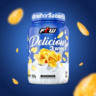 Delicious 3Whey Corn Flakes 900g - FTW - d3w1