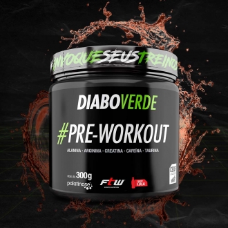 Diabo Verde #Pre-Workout Sabor Cola 300g - FTW