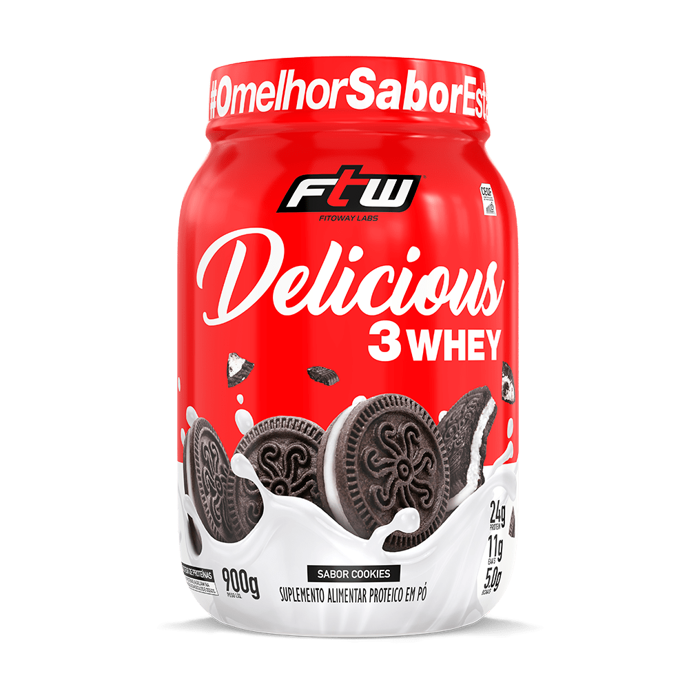 Delicious 3Whey Cookies 900g - FTW