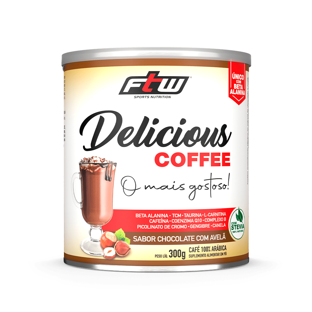 Delicious Coffee - 300g - Sabor Chocolate com Avelã