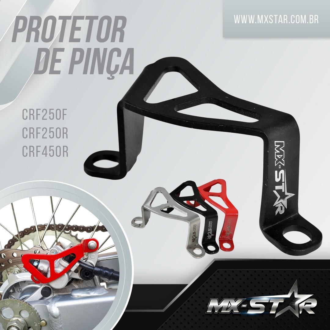 Protetor de Pinça Traseiro MX Star Honda CRF250F 250R 450R/X/RX