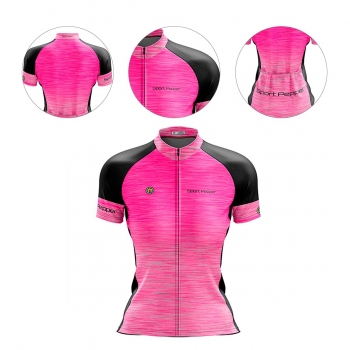 Camisa Sport Pepper Feminina Cumari Rosa Ciclismo 22