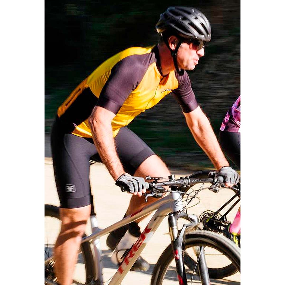 Camisa Freeforce Masculina Sport Leap Amarela e Preta Ciclismo 21