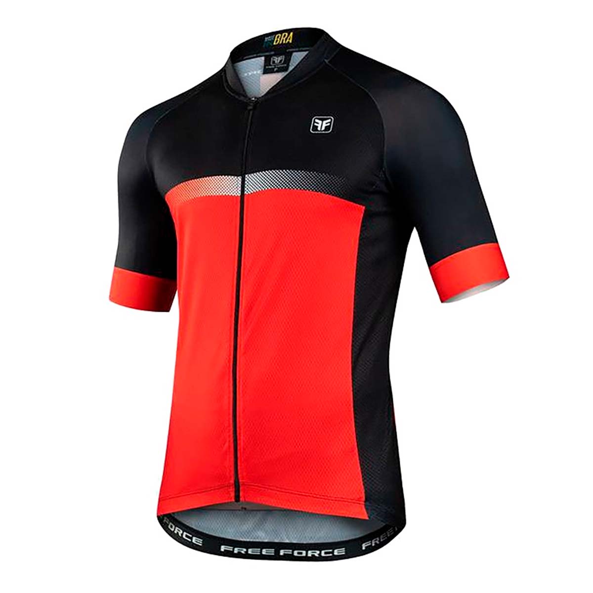 Camisa Freeforce Masculina Sport Slit Vermelha e Preta Ciclismo 21