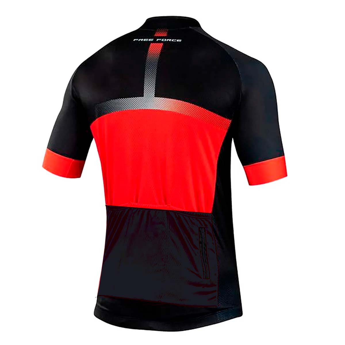 Camisa Freeforce Masculina Sport Slit Vermelha e Preta Ciclismo 21
