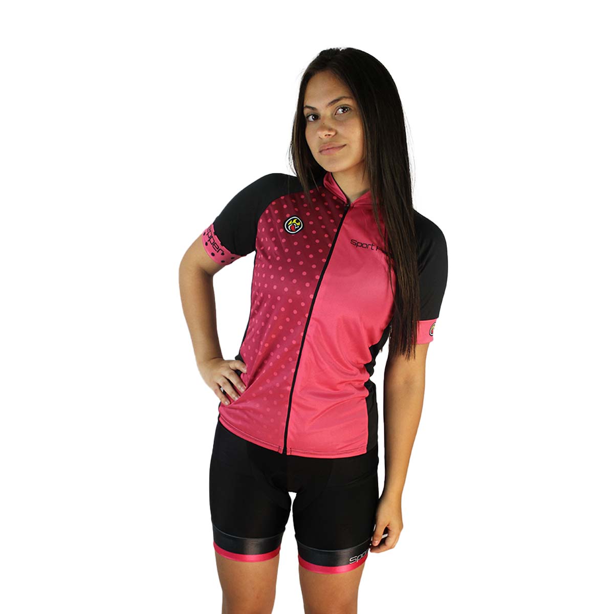Camisa Sport Pepper Feminina Mirassol Rosa Ciclismo 22