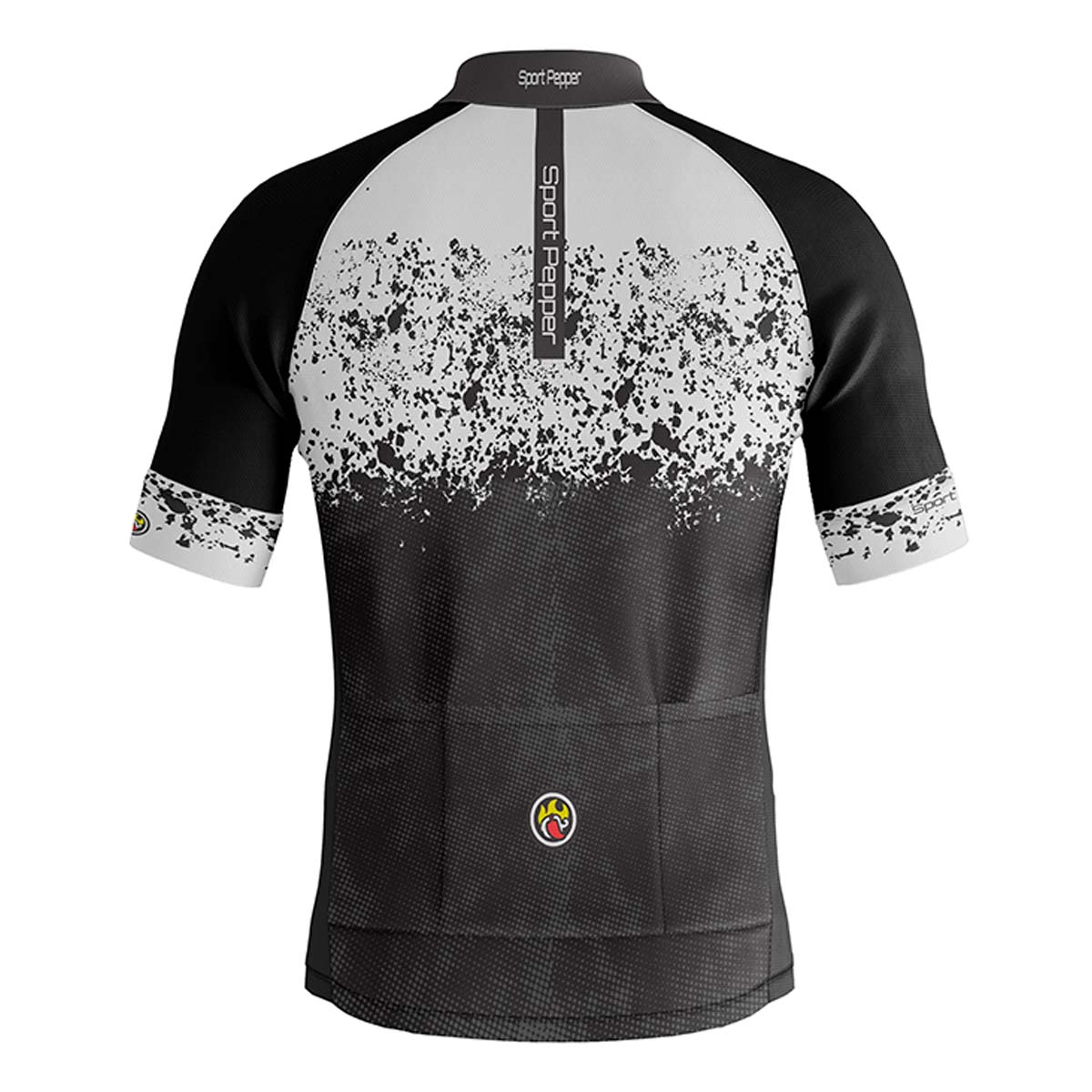 Camisa Sport Pepper Masculina Ghost Preta e Branca Ciclismo 22