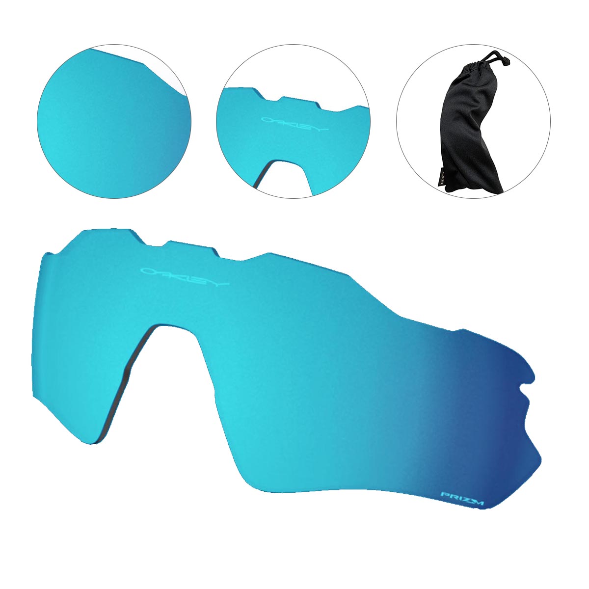 Lente Extra Para Oculos Oakley Radar EV Path Prizm Prizm Sapphire Polarizada Azul