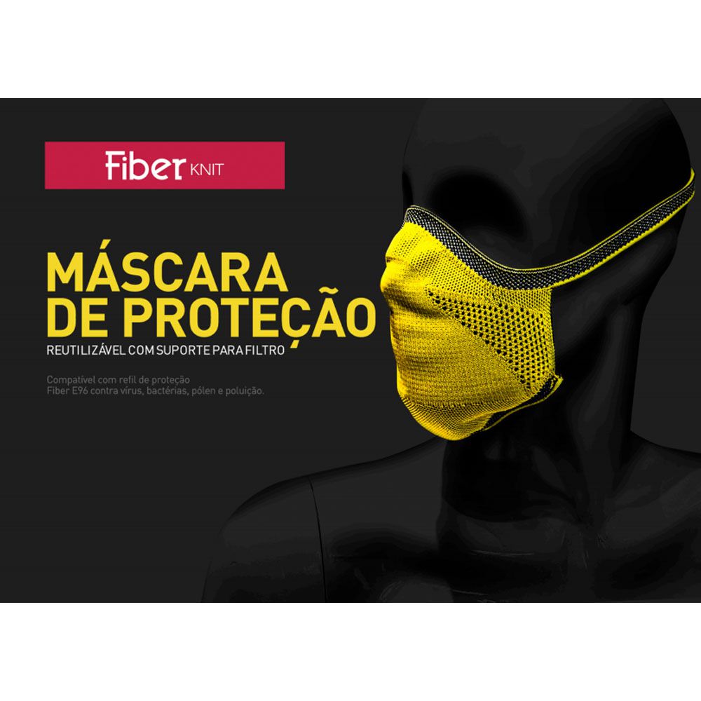 MASCARA DE PROTECAO FIBER KNIT VERDE MILITAR TECNOLOGIA 3D LAVAVEL COM FILTRO