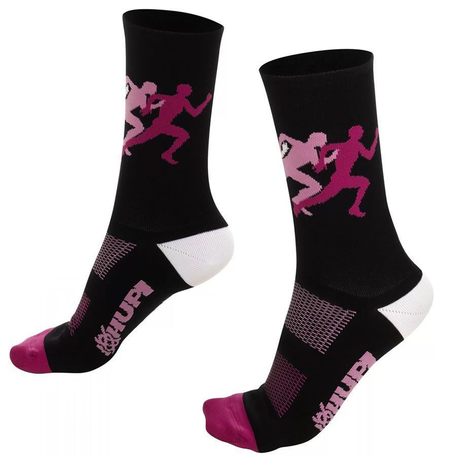 MEIA HUPI CICLISTA COLORFUL COLLECTION PACE ROSA 495-108