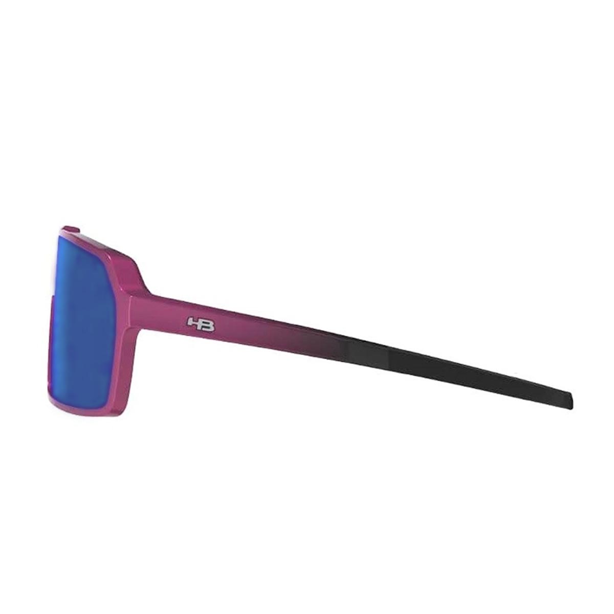 Oculos para Ciclismo HB Grinder Pink Gradiente Mirror Lente Azul Chrome Espelhada