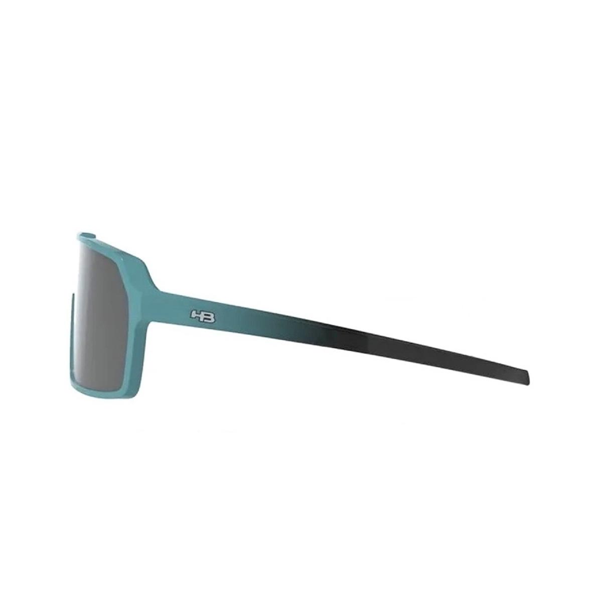 Oculos para Ciclismo HB Grinder Verde Turquesa Gradiente Fosco Lente Silver Espelhada