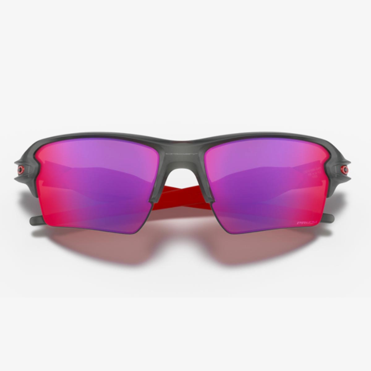 Oculos Para Ciclismo Oakley Flak 2.0 XL Cinza e Vermelho Com Lente Prizm Road Espelhada Vermelha