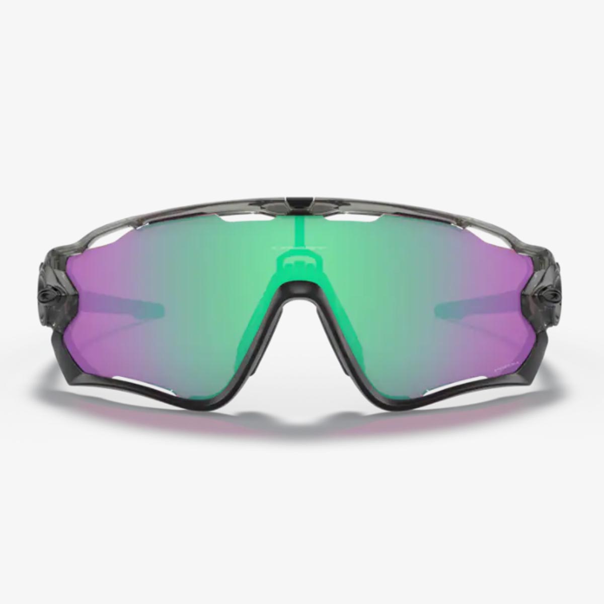 Oculos Para Ciclismo Oakley JawBraker Cinza Acrilico Com Lente Prizm Road Jade Espelhada