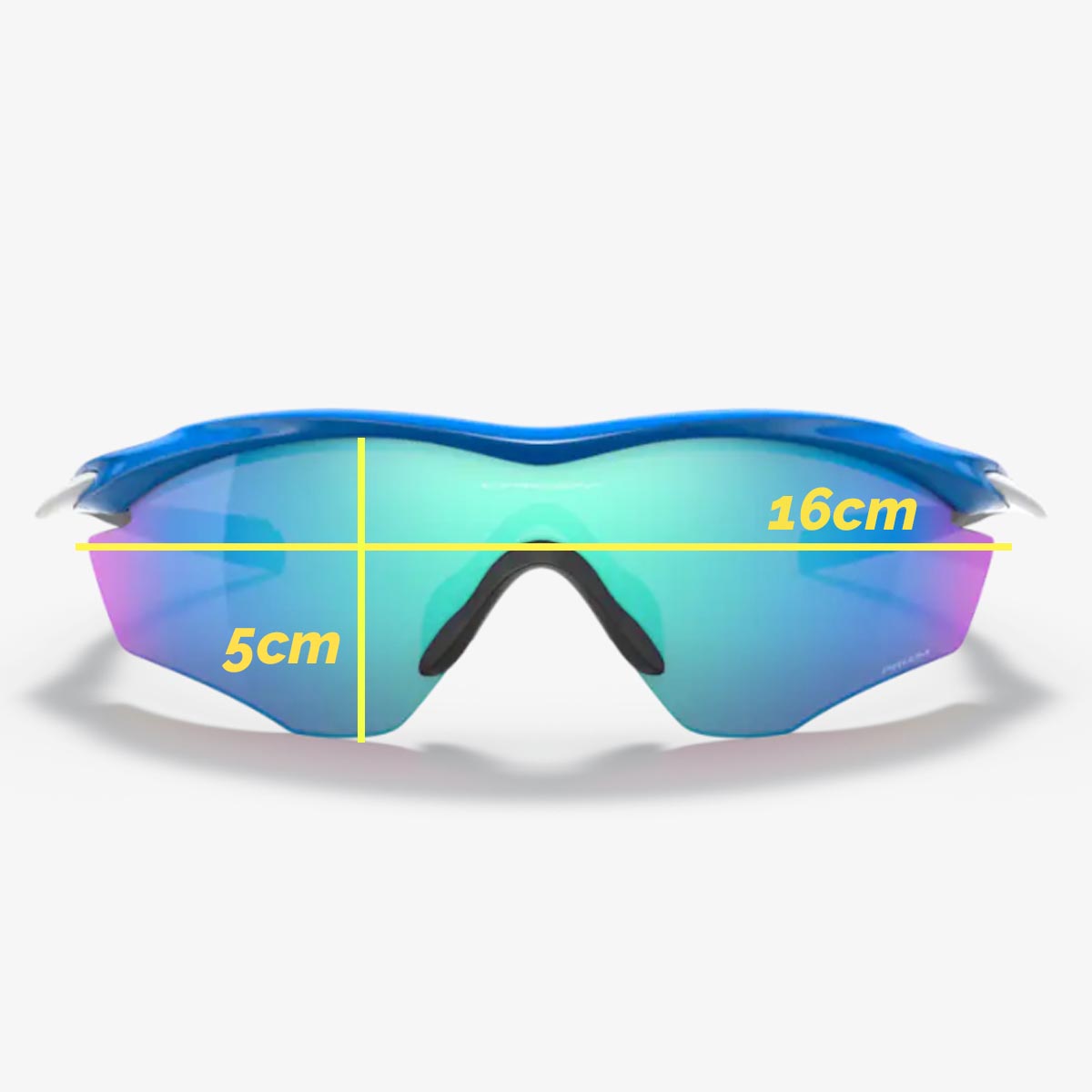 Oculos Para Ciclismo Oakley M2 Frame XL Azul Com Lente Prizm Sapphire Espelhada Azul