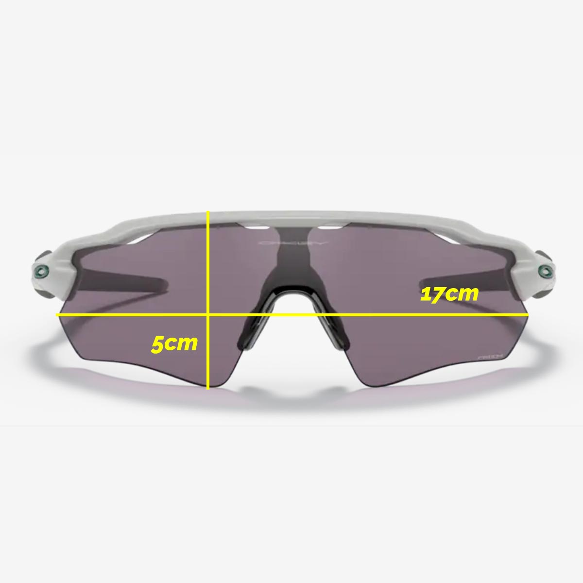 Oculos Para Ciclismo Oakley Radar Ev Path Cinza Fosco Com Lente Prizm Cinza Escura