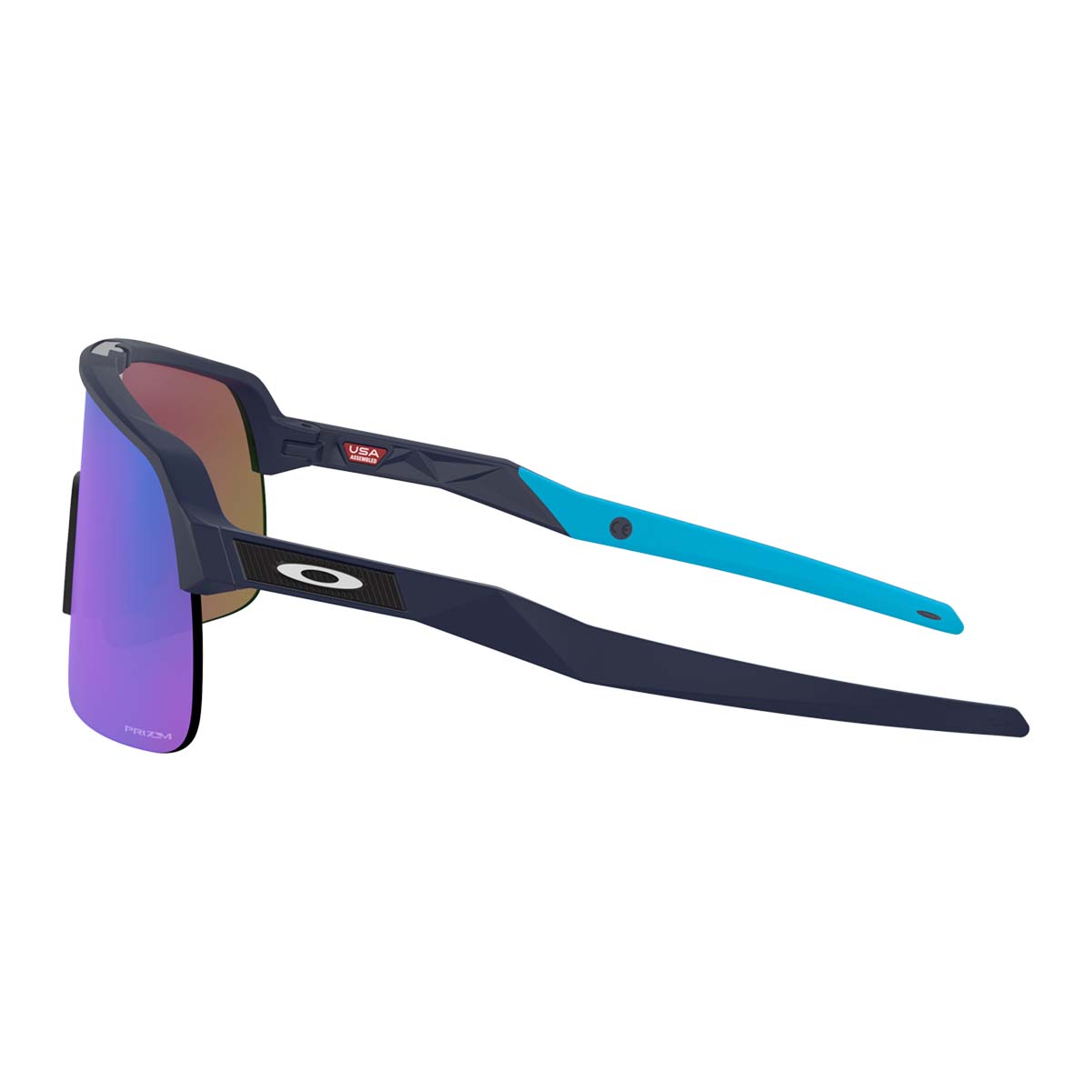 Oculos Para Ciclismo Oakley Sutro Lite Azul Navy Fosco com Lente Prizm Sapphire Azul Espelhada