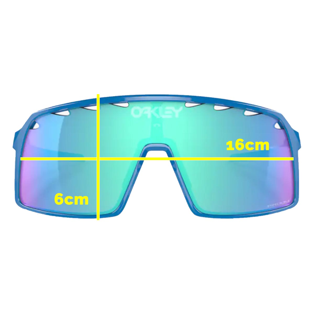 Oculos Para Ciclismo Oakley Sutro MF Azul com Lente Prizm Sapphire Espelhada Azul