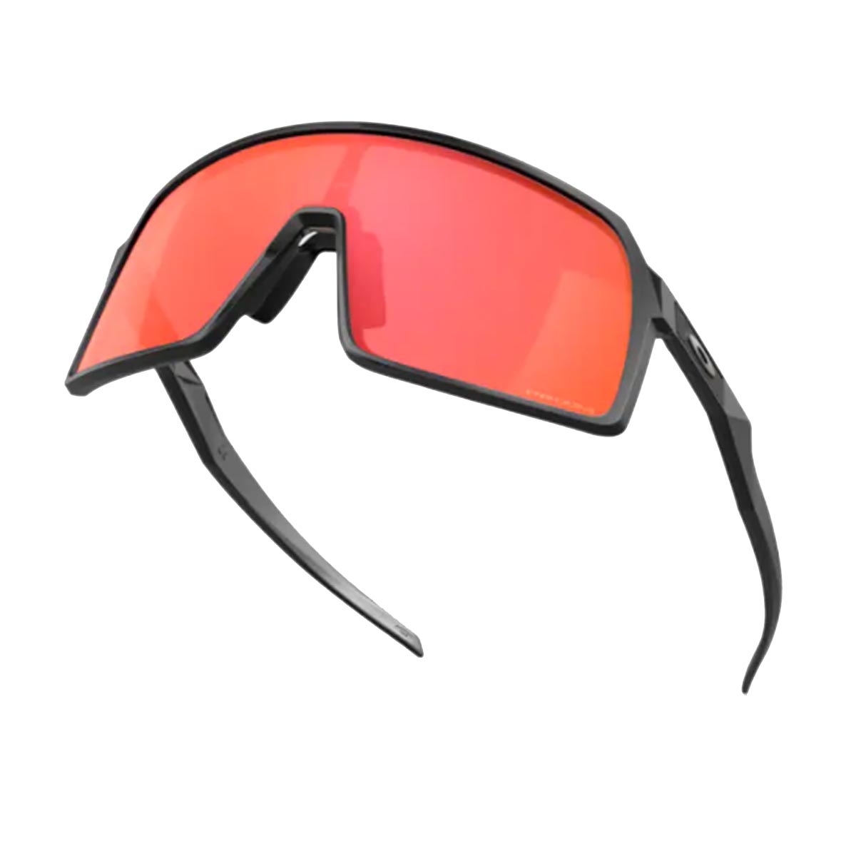 Oculos Para Ciclismo Oakley Sutro Preto Fosco com Lente Prizm Torch Espelhada Vermelha