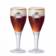 Taça de Cerveja de Cristal Harzer Frases 2pçs 430ml PAGUE 1 LEVE 2