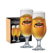 Taça De Vidro Cerveja Royal Beer Acima De Tudo 340ml 2 Pcs